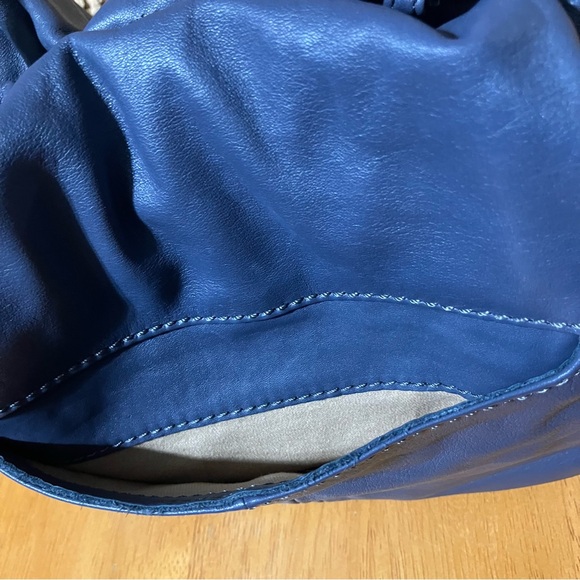 HOBO Leather Satchel Purse Bag New Condition Sage Blue Color - Picture 9 of 9